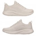 Skechers BOBS Squad Chaos Face Off 117209-NUDE női fűzős sportcipő púder 06958