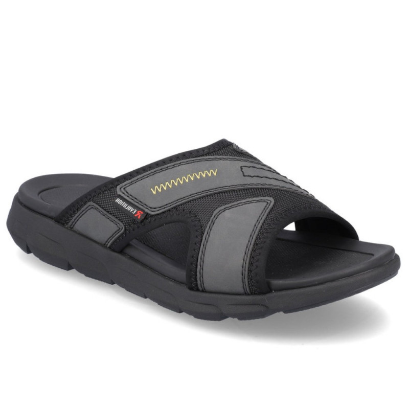 Rieker Revolution férfi papucs 20804-00 Tropper fekete 06934