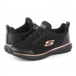 Skechers Work Squad SR 77222-BKRG női fűzős félcipő- munkacipő 07039