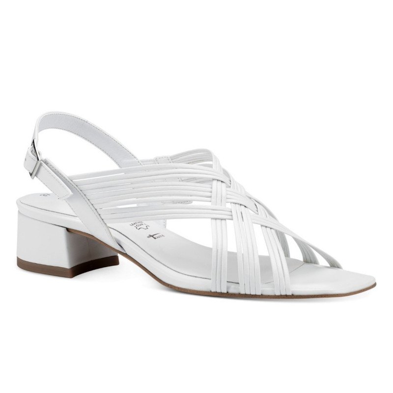 Tamaris női fonott pántos szandál 28248-20-100 fehér 06858