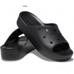 Crocs Classic Platform Slide női papucs 208180-001 fekete