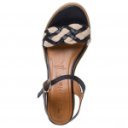 Tamaris női telitalpú szandál 28305-20-805 kék kombi 06862