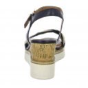 Tamaris női telitalpú szandál 28305-20-805 kék kombi 06862