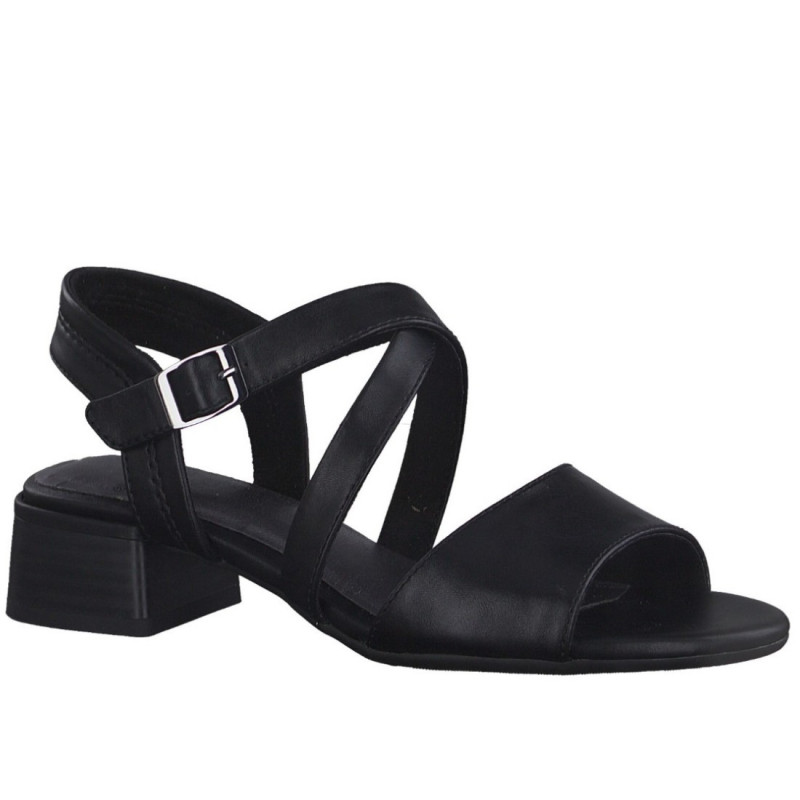 Jana Soft Line női kereszt pántos szandál 28262-20-001 fekete 06875