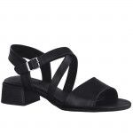 Jana Soft Line női kereszt pántos szandál 28262-20-001 fekete 06875 Női Jana