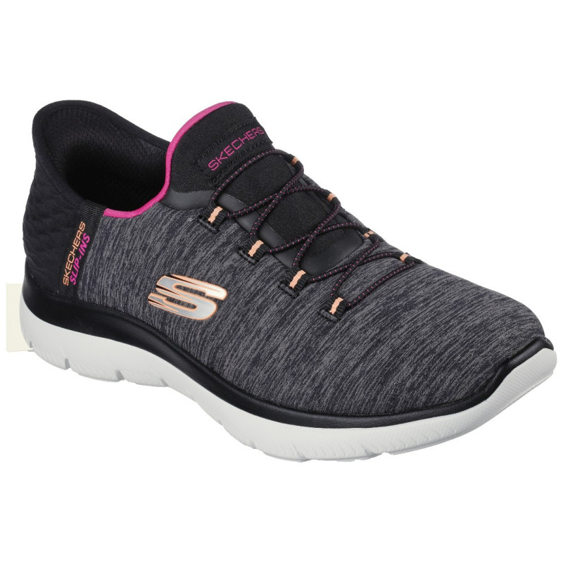 Skechers Slip-ins Summits - Dazzling Haze 149937-BKMT női textil bebújós sneaker 06968