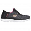 Skechers Slip-ins Summits - Dazzling Haze 149937-BKMT női textil bebújós sneaker 06968