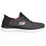 Skechers Slip-ins Summits - Dazzling Haze 149937-BKMT női textil bebújós sneaker 06968
