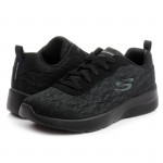 Skechers Dynamight 2.0 Homespun 12963-BBK női fűzős fekete sportcipő 06961