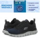 Skechers Track Ripkent férfi fűzős sportcipő 232399-NVBK kék fekete színátmenetes 06990