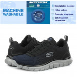 Skechers Track Ripkent férfi fűzős sportcipő 232399-NVBK kék fekete színátmenetes 06990