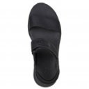 Skechers D'Lux Walker - New Block női tépőzáras platform szandál 119226-BBK fekete 06981