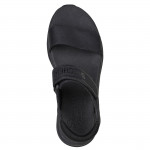 Skechers D'Lux Walker - New Block női tépőzáras platform szandál 119226-BBK fekete 06981