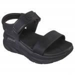 Skechers D'Lux Walker - New Block női tépőzáras platform szandál 119226-BBK fekete 06981 Női Skechers