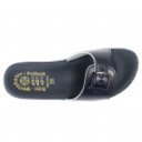 Wörishofer talpbélésű anatóm női papucs 1 csatos pánttal kék 07100