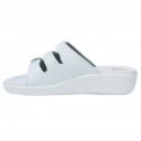 Wörishofer talpbélésű anatóm női papucs 3 csatos pánttal fehér 07099