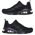 Skechers Tres-Air Uno Modern Aff-Air női fűzős sneaker cipő fekete-lila 177421-BBK
