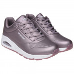 Skechers Uno- Rose Bold női fűzős sneaker cipő ón színű 73691-PEW