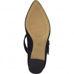 Jana Soft Line női pántos félcipő 24466-41-018 fekete lakk 07088