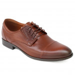 Lavaggio férfi elegáns fűzős bőr félcipő 162G barna 07026 Férfi Lavaggio