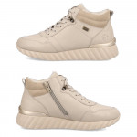 Remonte női fűzős cipzáras sneaker bokacipő vízlepergető membránnal D5981-60