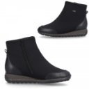 Rieker női cipzáras stretch bokacipő vízlepergető membránnal 44276-00