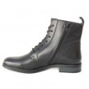 Bagatt női fűzős-cipzáras bőr bakancs D11-AFS36-4069-1010 fekete 07142