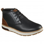 Skechers Evenston Renli férfi fűzős bőr bokacipő 210141-BLK Férfi Skechers