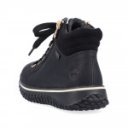 Rieker női rövid szárú fűzős cipzáros fekete bokacsizma Z4263-00