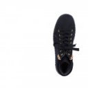 Rieker női rövid szárú fűzős cipzáros fekete bokacsizma Z4263-00