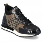 Remonte női fűzős cipzáras sneaker feket taupe mintás bokacipő R2577-01 Női Remonte