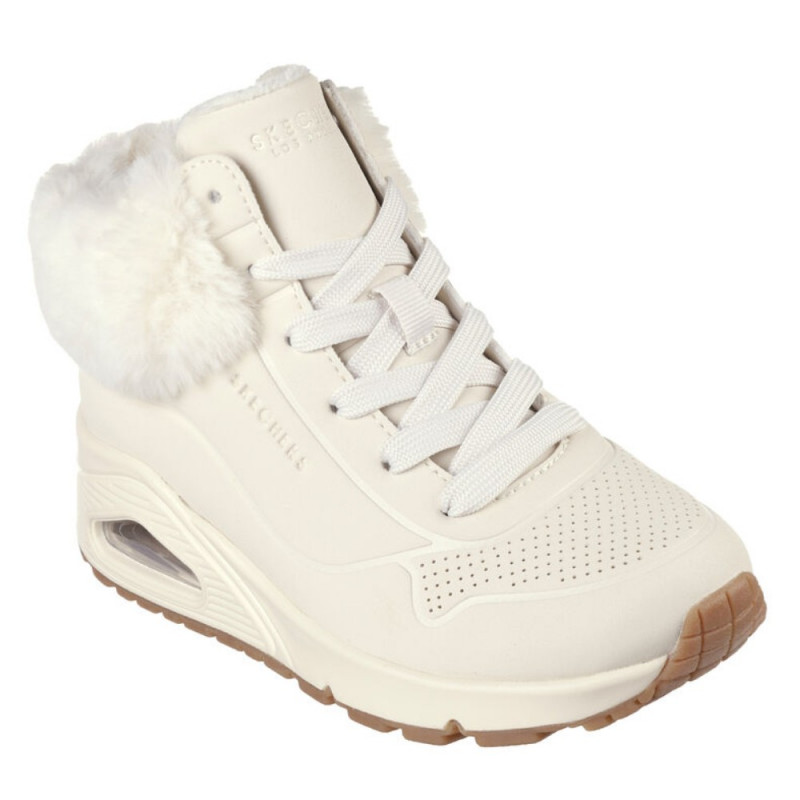 Skechers Uno - FALL AIR lányka - női fűzős cipzáras bokacipő  310539L-NAT