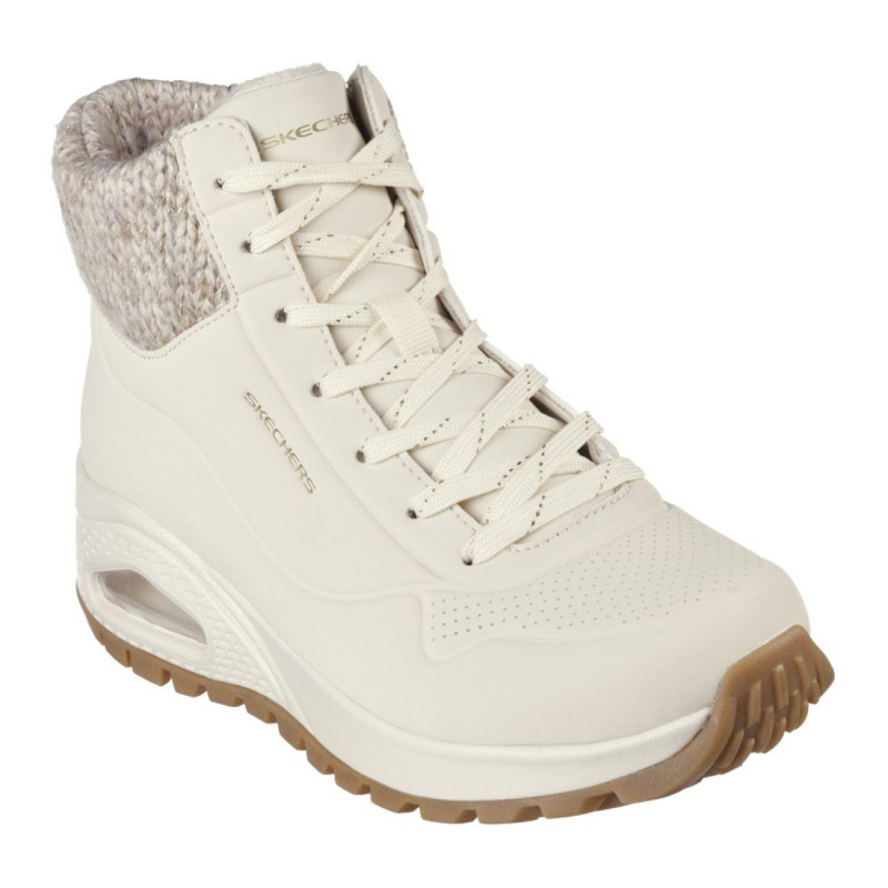 Skechers Uno RUGGED - Darling Daze női fűzős cipzáras bokacipő 167988-NAT