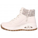 Skechers Uno RUGGED - Darling Daze női fűzős cipzáras bokacipő 167988-NAT