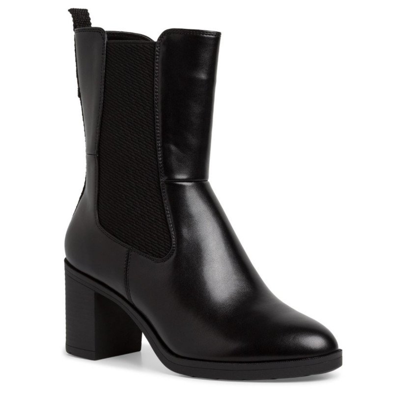 Jana női cipzáros fekete bokacipő 25469-41-001