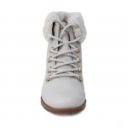 Pegada női fűzős bőr bokacipő 282006-01 natúr színű 07156