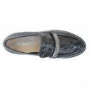 Lorenzo de Pazzi 1011-272-2745 bebújós - loafer félcipő fekete lakkbőrből 07144