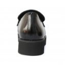 Lorenzo de Pazzi 1011-272-2745 bebújós - loafer félcipő fekete lakkbőrből 07144