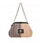 Anekke Shoen Palette fekete-drapp női redőzött oldaltáska 37723-297