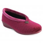 Dinamic Koyuk 870-155 burgundi színű női bebújós házicipő - mamusz  07171 Női Koyuk