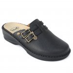 Scholl New Indoor 2.0 F31496-1004 női bioprint fekete bőr klumpa 07172 Női Scholl