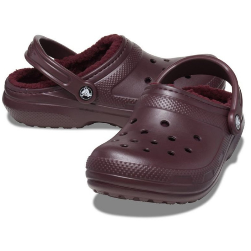 Crocs Classic Lined 203591-6WD bélelt unisex klumpa burgundi