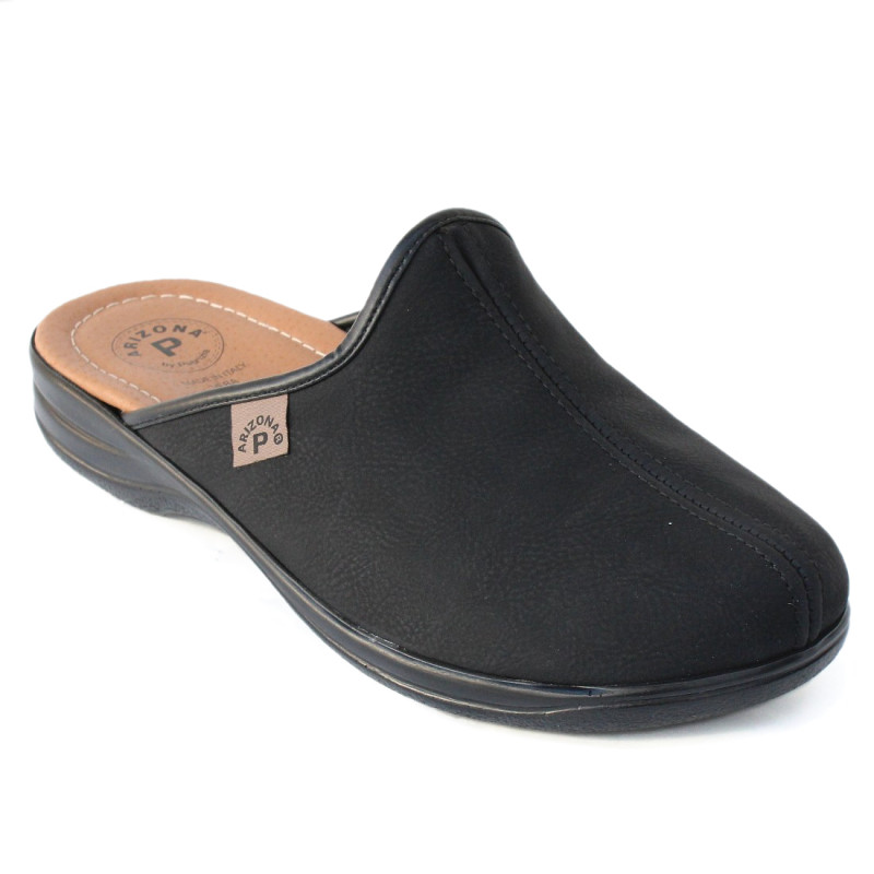 Arizona férfi szobapapucs - klumpa 45-NERO fekete 07179