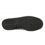 Sneakers uniszex fűzős bőr félcipő fekete P2-B-GV 06744