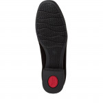 Tamaris Comfort női mokaszin 84210-41-001 fekete velúrbőr 07186