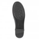 Rieker női blokksarkú bebújós fekete bőr félcipő 41660-00