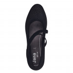 Jana Soft Line női tépőzáras félcipő 24363-42-001 fekete 07205