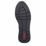 Rieker női bebújós fekete mokaszin félcipő 58944-00