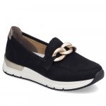 Rieker női bebújós fekete mokaszin félcipő 58944-00 Női Rieker