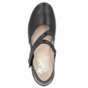 Rieker női hátul nyitott fekete szling tépőzárral 41697-00